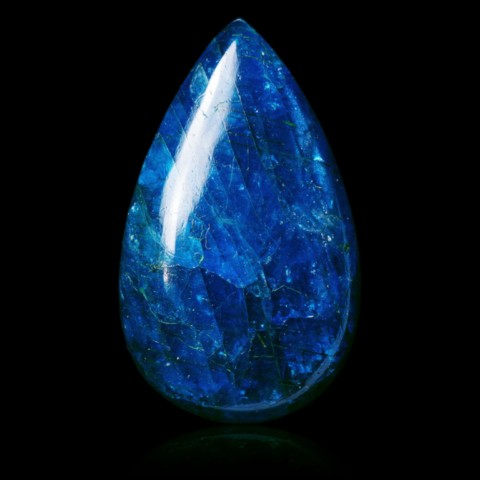 Apatite bleue du Brésil en cabochon