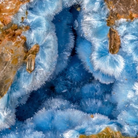 Céruléite de Wheal Gorland, St Day, Cornouailles, Angleterre, UK © Gianfranco Ciccolini