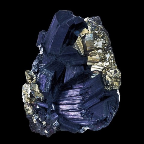 Covellite de Leonard Mine, Butte Mining District, Silver Bow County, Montana, USA © Eugene & Sharon Cisneros