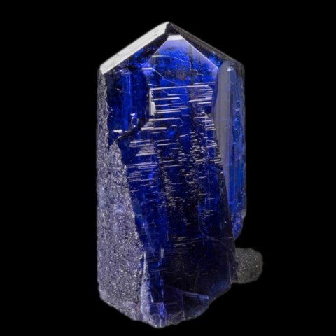 Cristal de tanzanite de Arusha, Tanzanite (copyright Arkenstone)