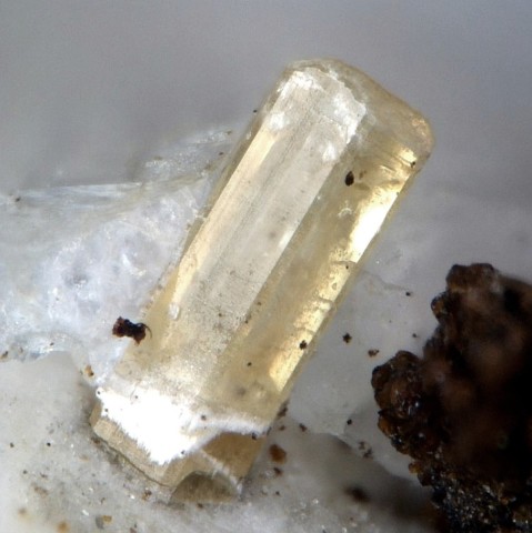 Burbankite de Poudrette Quarry, Mont St-Hilaire, Canada © Stephan Wolfsried