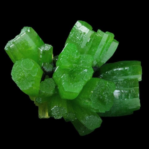 Pyromorphite verte de Pingtouling Mine, Guangdong Province, Chine