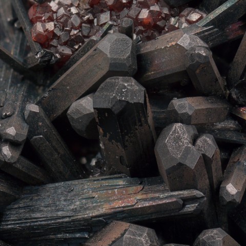 Gaudefroyite et andratite de N'Chwaning II Mine, Afrique du Sud © Tony Peterson