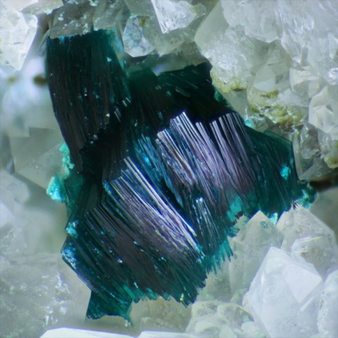 Tyrolite de la mine du roi Salomon, Ste-Marie-aux-Mines, France © Thierry Brunsperger