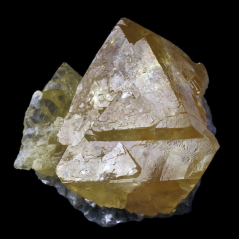 Scheelite orange de Xuebaoding Mount, Pingwu, Sichuan, Chine