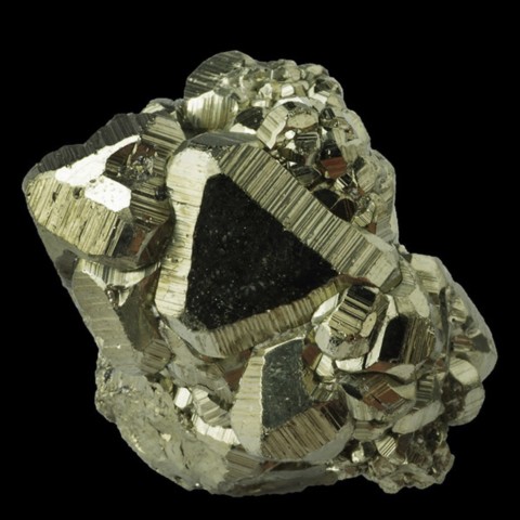 Pyrite octaèdrique de Huanzala Mine, Pérou