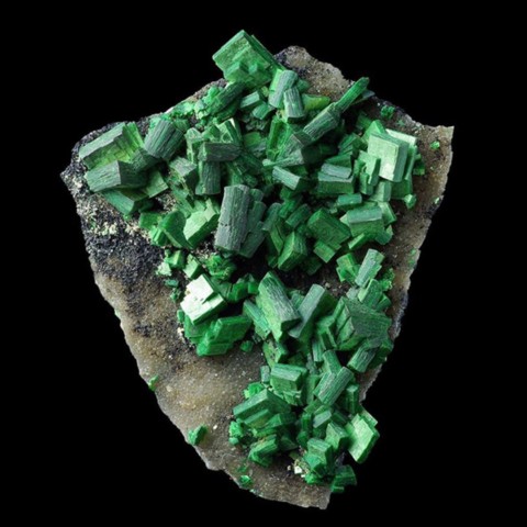 Torbernite de Margabal, Aveyron, France