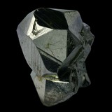 Cube de pyrite avec faces de l'octaèdre et du diploïde