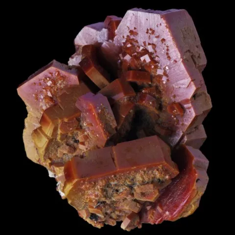 Vanadinite de Mibladen, Maroc