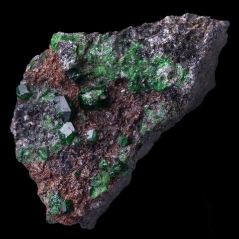 Ouvarovite de Jackson, Californie, USA