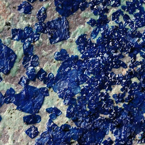 Cornétite de la mine de l'Etoile du Congo