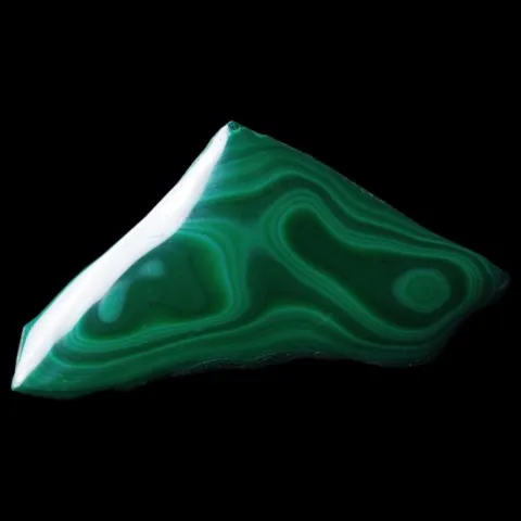 Malachite polie du Congo