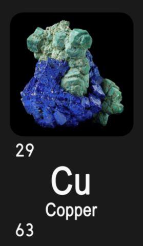 Cuprite et azurite de Chessy, Rhône, France