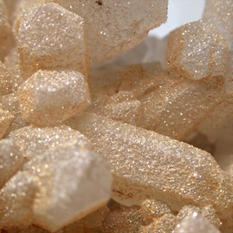 Dickite sur quartz de Saint-Clair, Pennsylvanie, USA © Harold Moritz