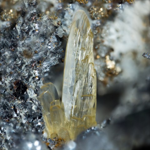 Lanarkite de Redmond Mine, Caroline du Nord, USA © Jason B. Smith