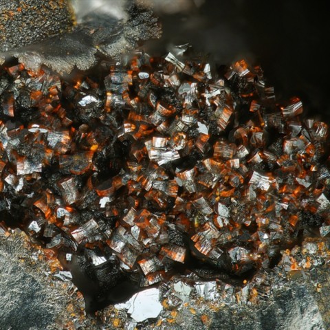 Lépidocrocite de la Mine Clara, Allemagne © Stephan Wolfsried