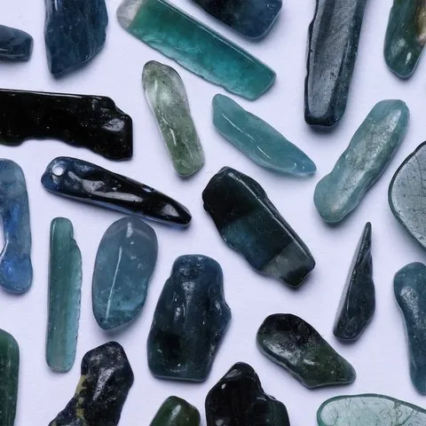 Tourmaline bleue indicolite en pierres roulées