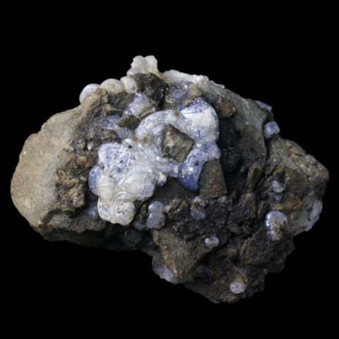 Lussatite bleuté de la Mine des Rois de Dallet, Puy-de-Dôme, France