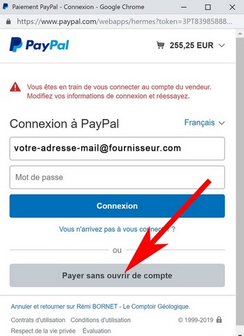 Comment payer avec PayPal sur  ?