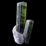 Tourmaline verte de Stak Nala, Pakistan