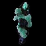 Rosasite et quartz de Santa Eulalia, Mexique