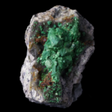 Torbernite de Margabal, Aveyron, France