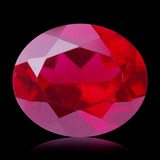 Synthetic ruby gemstone